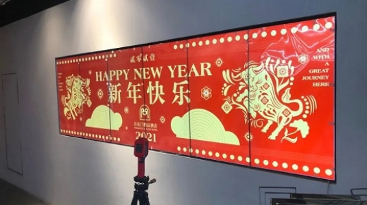 上海百樂門大酒店led透明屏、液晶拼接屏